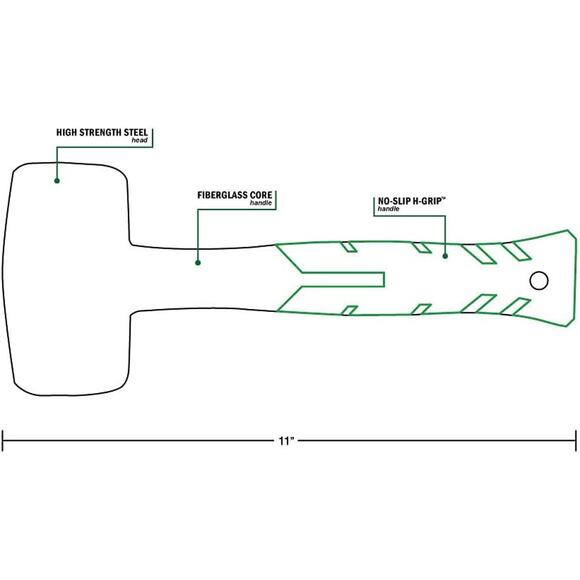 🔥Hooyman 4lb Sledge and Club Hammer with Heavy Duty Construction BNWT🔥 - Picture 5 of 5